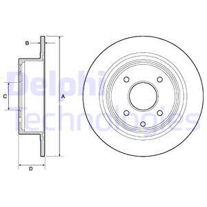 Тормозной диск BOSCH арт. BG4666C