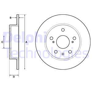 Тормозной диск BLUE PRINT арт. BG4709C