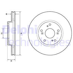 Тормозной диск BLUE PRINT арт. BG4774C