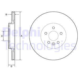 Гальмівний диск LAND ROVER арт. BG4786C