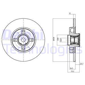 Тормозной диск A.B.S. арт. BG9053RSC