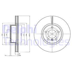 Тормозной диск BOSCH арт. BG9108