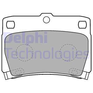 Тормозные колодки дисковые BLUE PRINT арт. LP1546