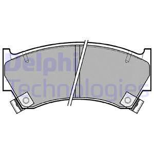 Тормозные колодки передние дисковые BLUE PRINT арт. LP1590