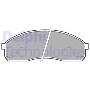 Тормозные колодки дисковые BREMBO арт. LP1671