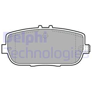 Тормозные колодки задние дисковые DELPHI DL LP2027