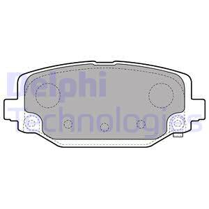 Тормозные колодки задние дисковые FEBI BILSTEIN арт. LP2499