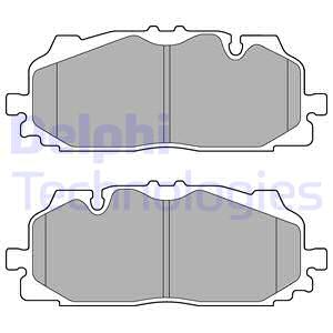 Тормозные колодки передние дисковые DELPHI LP3272