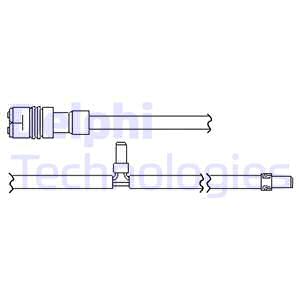 Датчик износа тормозных колодок DELPHI LZ0286