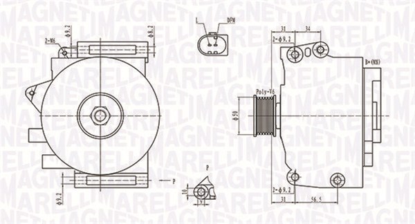 Генератор BOSCH арт. 063731701010