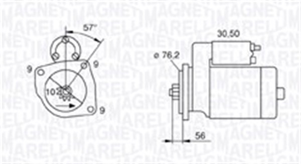 Стартер VW T4/Seat Ibiza II 1.9D-2.5D 90-03 (12V/1.8kw) (z=10) AS-PL арт. 063720801010