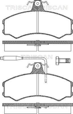 Тормозные колодки дисковые BOSCH арт. 811010792