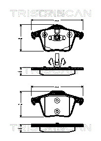 Тормозные колодки дисковые BOSCH арт. 811027011