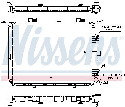 Радiатор THERMOTEC арт. 62689A
