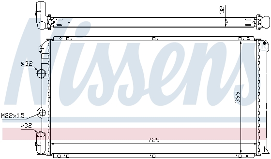 Радiатор NISSENS 63936A