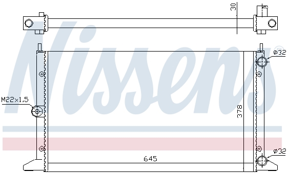 Радіатор охолодження NISSENS 63991