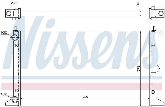 Радiатор NISSENS 63993