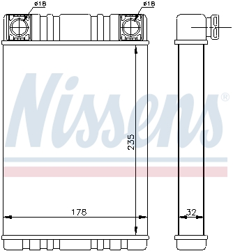 Радиатор печки NRF арт. 72028