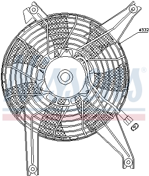 Вентилятор охлаждения двигателя NRF арт. 85383
