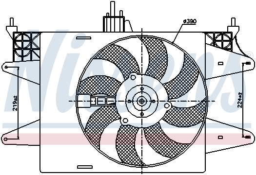Вентилятор охлаждения двигателя NRF арт. 85572