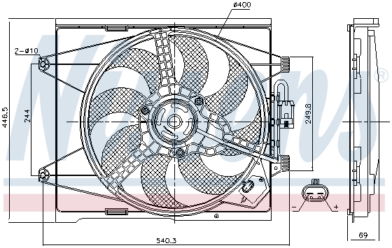 Вентилятор охлаждения двигателя SWAG арт. 85744
