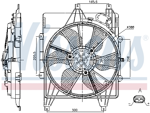 Вентилятор охлаждения двигателя NRF арт. 85882