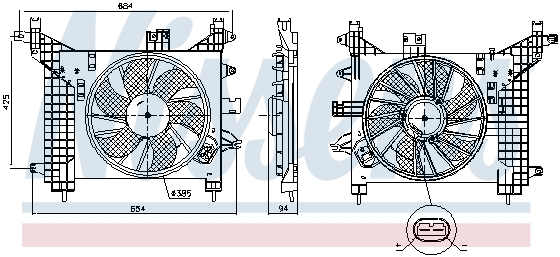 Вентилятор охлаждения двигателя RENAULT арт. 85891