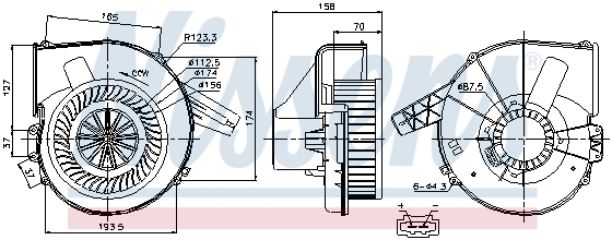 Вентилятор салона FEBI BILSTEIN арт. 87028