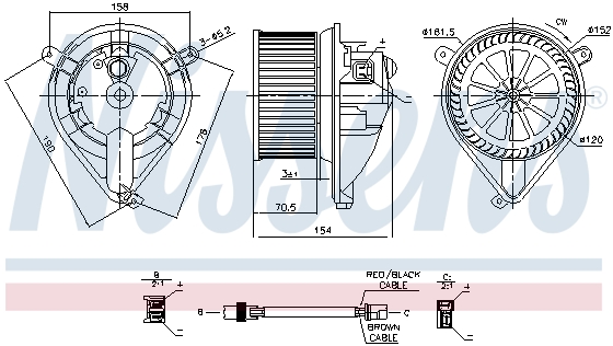 Вентилятор салона AVA QUALITY COOLING арт. 87052