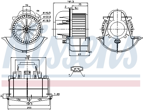 Вентилятор салона FEBI BILSTEIN арт. 87139