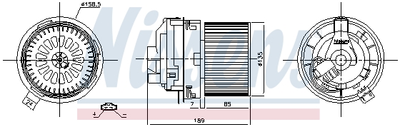 Вентилятор салона NISSENS 87360