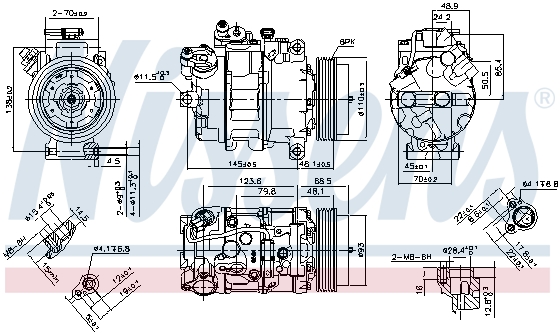 Компрессор кондиционера DENSO арт. 890070