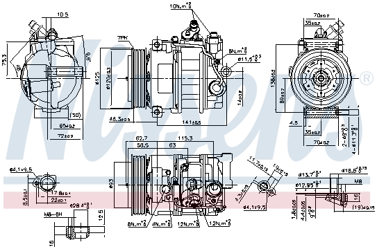 Компрессор кондиционера DENSO арт. 890322