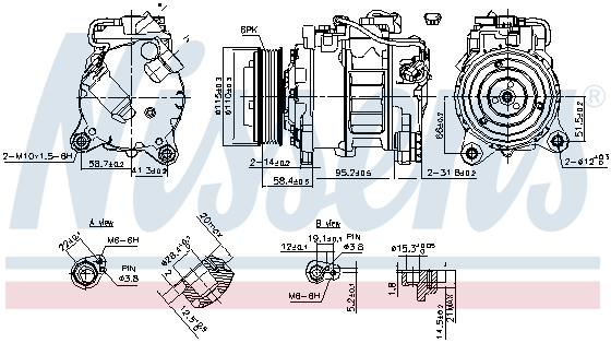Компрессор кондиционера DENSO арт. 890622