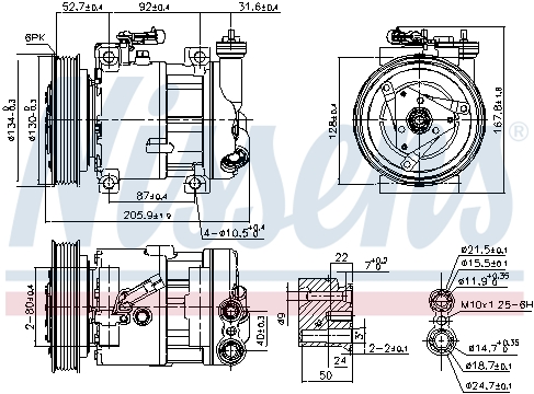 Компресор кондиціонера NISSENS 89120