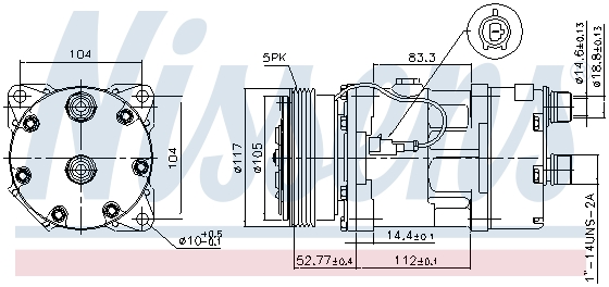 Компрессор кондиционера NISSENS 89123