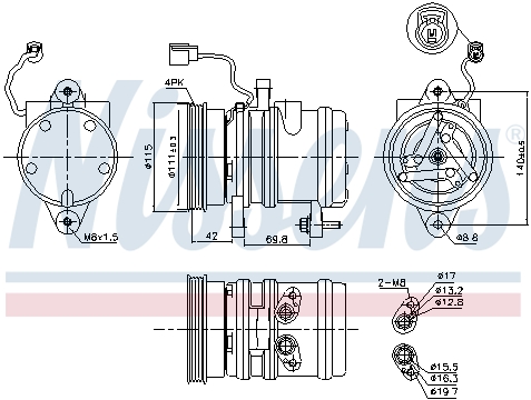 Компресор кондиціонера MAHLE арт. 89272