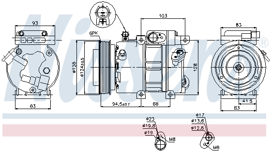 Компрессор кондиционера HYUNDAI арт. 89285