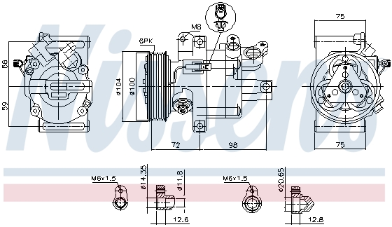 Компрессор кондиционера AVA QUALITY COOLING арт. 89399