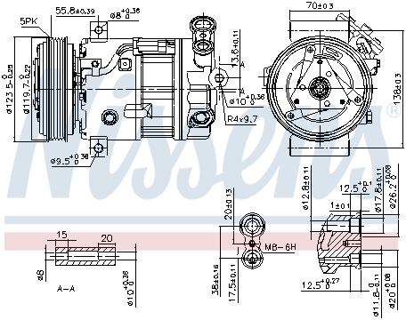 Компрессор кондиционера NISSENS 89577
