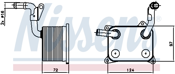 Радиатор масляный SWAG арт. 90744