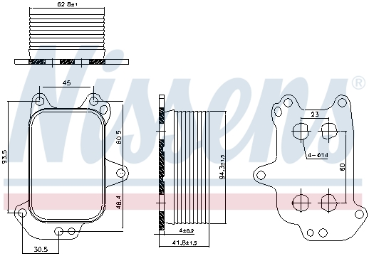 Радиатор масляный AVA QUALITY COOLING арт. 90966