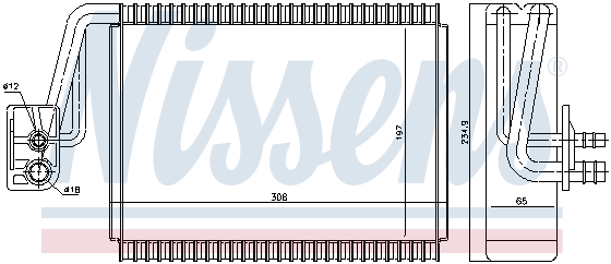 Испаритель кондиционера NISSENS 92174
