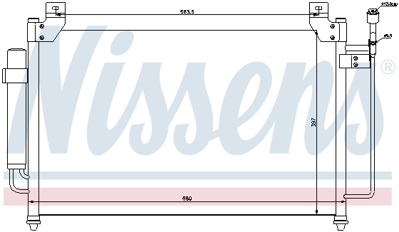 Радиатор кондиционера NISSENS 940049