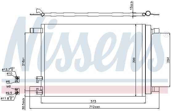 Радиатор кондиционера AVA QUALITY COOLING арт. 940319