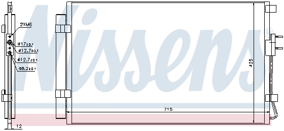 Радиатор кондиционера NISSENS 940392