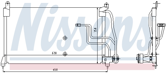 Радиатор кондиционера NISSENS 94190