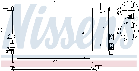 Радиатор кондиционера AVA QUALITY COOLING арт. 94744