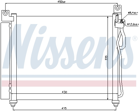 Радиатор кондиционера NISSENS 94828