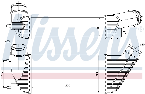 Интеркулер THERMOTEC арт. 96609